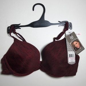 Daisy Fuentes Intimates Wine Heather T Shirt Bra
